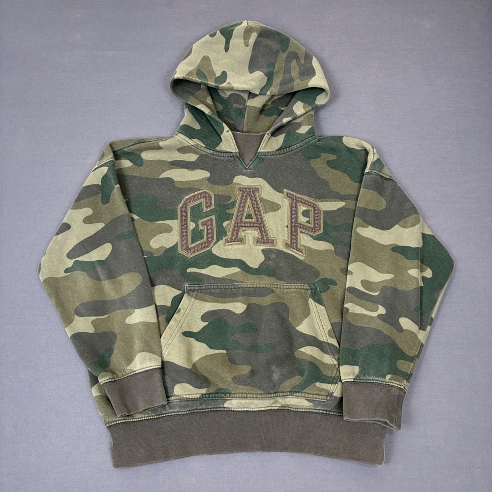 Y2K GAP Camo Pullover Hoodie Women's Size XS